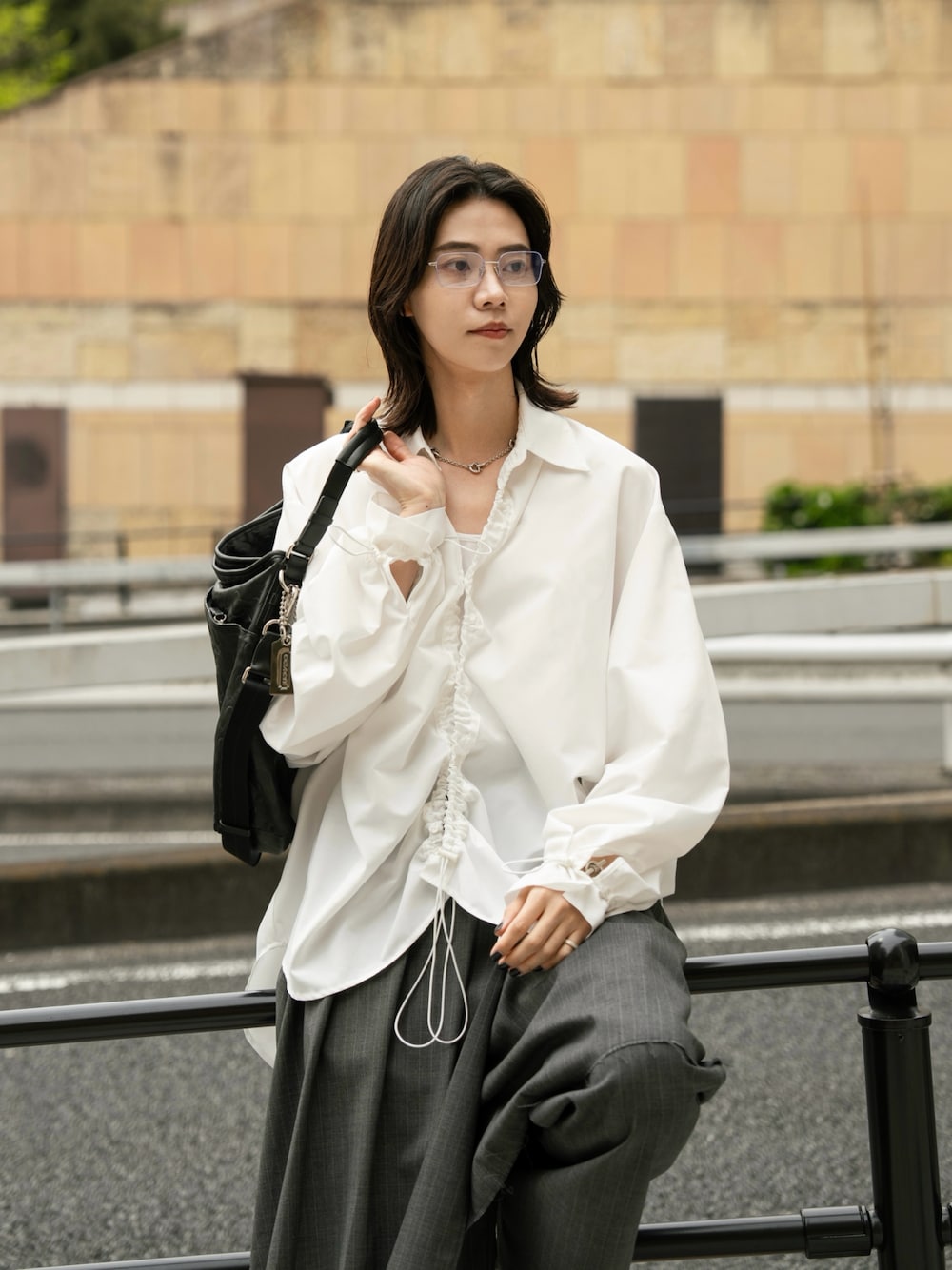 soerte 2WAYルーズボリュームスリーブシャツ soerte 2WAYルーズボリュームスリーブシャツ