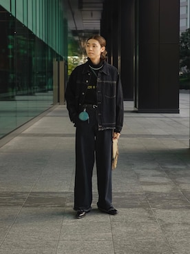soerte(ソエルテ)のデニムジャケットを使った人気ファッション