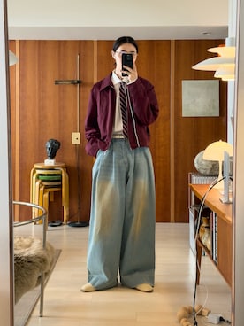 「アイテム（ブルゾン）」を使った、Ryuさん（メンズ・183cm）の秋コーディネート