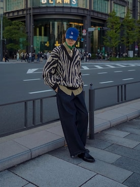 「soerte」｜「アイテム（帽子）」を使った、Ryuさん（メンズ・183cm）の冬コーディネート
