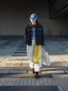 Ryuさんの「NEW ERA × BEAMS / 別注 MID Logo 9THIRTY Cap」を使ったコーディネート