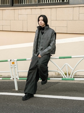 「アイテム（スウェット）」を使った、Ryuさん（メンズ・183cm）の秋コーディネート