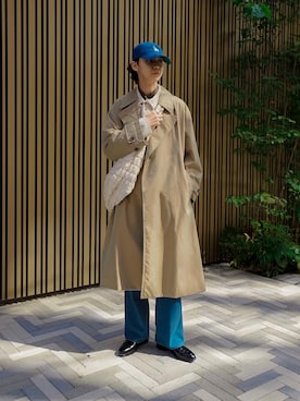 「UNIQLO（ユニクロ）のアイテム（トレンチコート）」を使った、Ryuさん（メンズ・183cm）の秋コーディネート