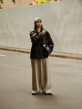 「UNDERCOVER（アンダーカバー）のアイテム」を使った、Ryuさん（メンズ・183cm）の秋コーディネート