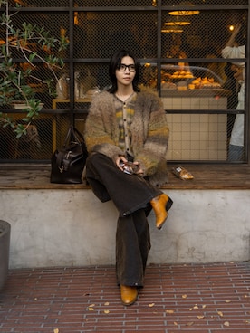 「アイテム（スウェット）」を使った、Ryuさん（メンズ・183cm）の秋コーディネート