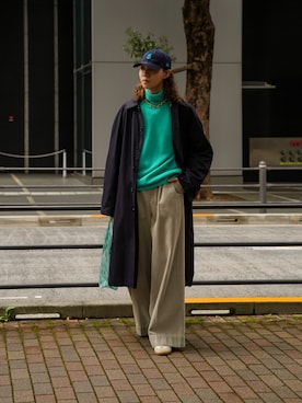 「soerte（ソエルテ）のアイテム（帽子）」を使った、Ryuさん（メンズ・183cm）の冬コーディネート