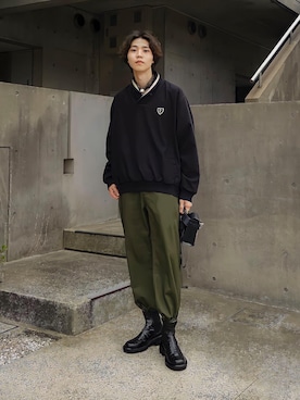 「POLO GOLF（ポロ ゴルフ）のアイテム」を使った、Ryuさん（メンズ・183cm）の夏コーディネート