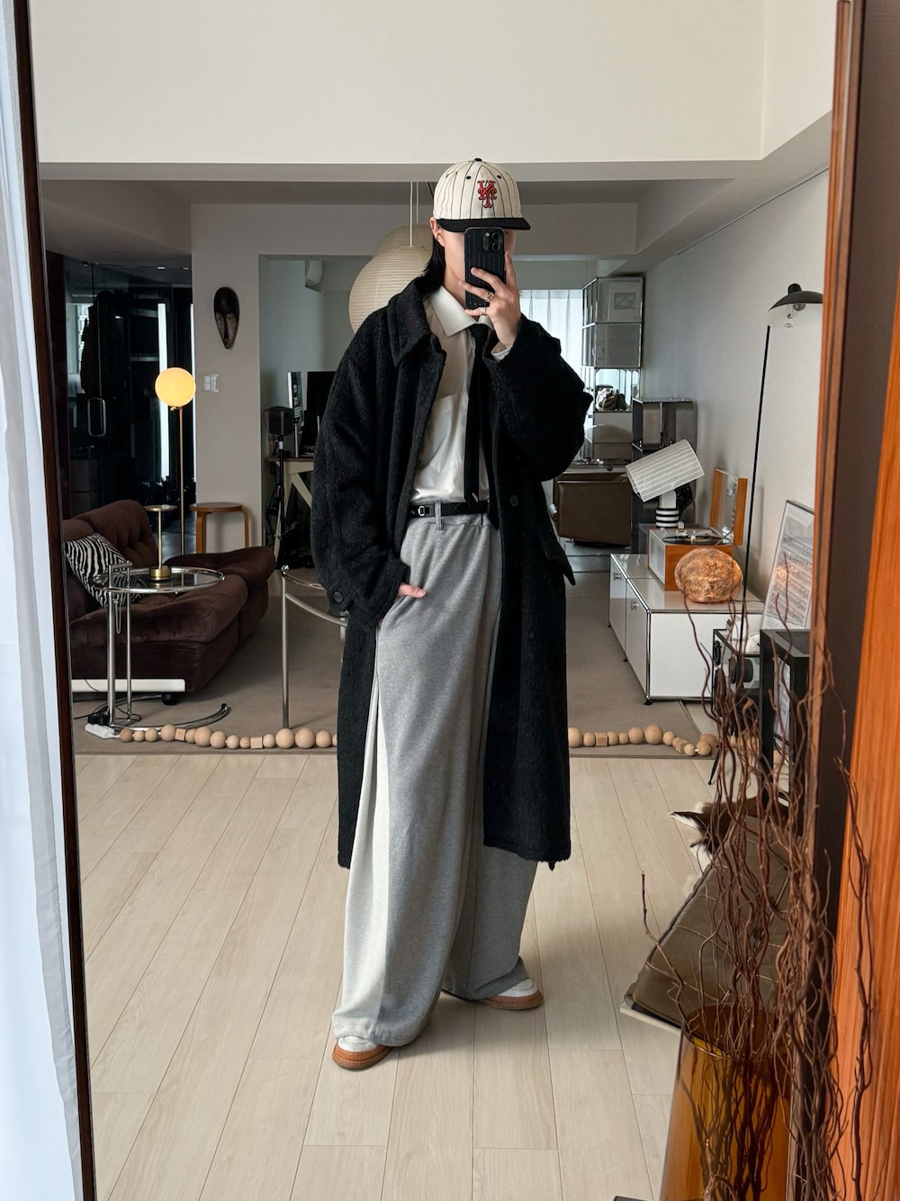 Wool Blend Shaggy Over Coat / ウールブレンドシャギーオーバーコート