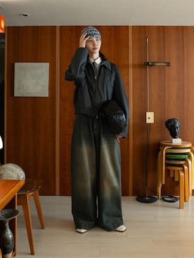 「アイテム（ブルゾン）」を使った、Ryuさん（メンズ・183cm）の秋コーディネート