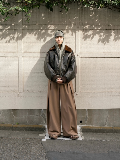 3TUCK WIDE BALLOON TROUSERS/3タックワイドバルーントラウザー