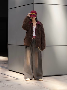 「アイテム（カーディガン/ボレロ）」を使った、Ryuさん（メンズ・183cm）の秋コーディネート