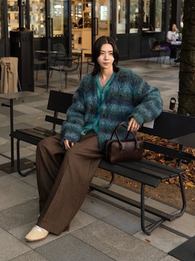 「アイテム（スウェット）」を使った、Ryuさん（メンズ・183cm）の秋コーディネート