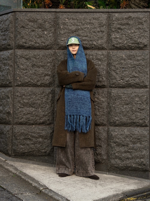 セール】Wool Blend Shaggy Over Coat / ウールブレンドシャギー
