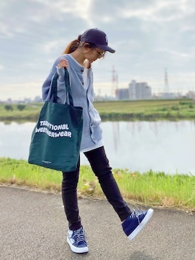 「pairpair」｜「アイテム（帽子）」を使った、まゆ❤︎さん（レディース・156cm）の秋コーディネート