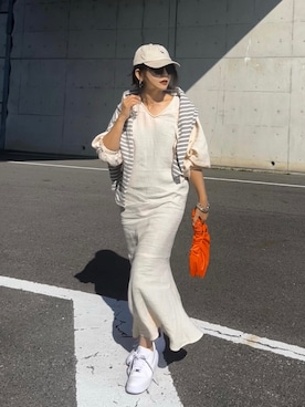 「NIKE（ナイキ）のナイキ エア フォース 1 PLT.AF.ORM ウィメンズシューズ / Nike Air Force 1 PLT.AF.ORM Women's Shoes＜22-29cm 展開＞（スニーカー）」を使った、まゆ❤︎さん（レディース・156cm）の春コーディネート