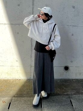 「Not So Ape（ノットソーエイプ）のアイテム」を使った、まゆ❤︎さん（レディース・156cm）の冬コーディネート