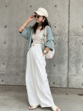 まゆ❤︎さん(レディース・156cm)の夏コーディネート