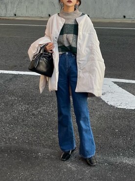 「Java（ジャバ）のアイテム」を使った、まゆ❤︎さん（レディース・156cm）の冬コーディネート