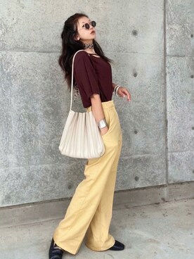 「AmbreNeige」｜「アイテム（その他シューズ）」を使った、まゆ❤︎さん（レディース・156cm）の夏コーディネート