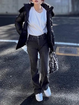 「NIKE（ナイキ）のナイキ エア フォース 1 PLT.AF.ORM ウィメンズシューズ / Nike Air Force 1 PLT.AF.ORM Women's Shoes＜22-29cm 展開＞（スニーカー）」を使った、まゆ❤︎さん（レディース・156cm）の秋コーディネート