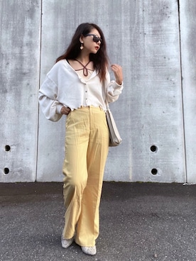 まゆ❤︎さん（レディース・156cm）の秋コーディネート