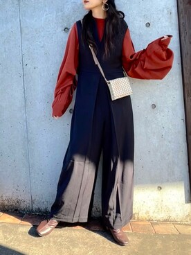 まゆ❤︎さん（レディース・156cm）の冬コーディネート