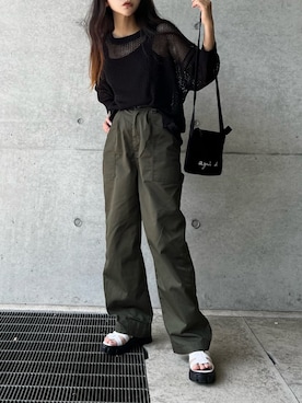 まゆ❤︎さん（レディース・156cm）の春コーディネート