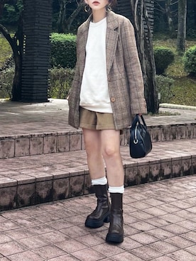 まゆ❤︎さん(レディース・156cm)の秋コーディネート