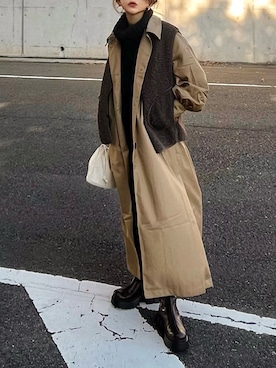 まゆ❤︎さん（レディース・156cm）の冬コーディネート