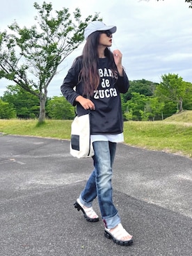 まゆ❤︎さん（レディース・156cm）の春コーディネート