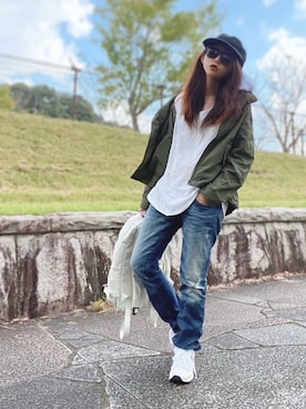 「Honeys（ハニーズ）のアイテム（バックパック/リュック）」を使った、まゆ❤︎さん（レディース・156cm）の秋コーディネート