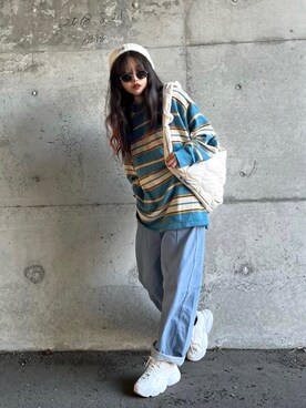 「SKOOKUM（スクーカム）のアイテム」を使った、まゆ❤︎さん（レディース・156cm）の冬コーディネート