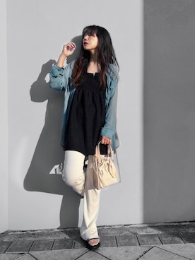 まゆ❤︎さん（レディース・156cm）の春コーディネート