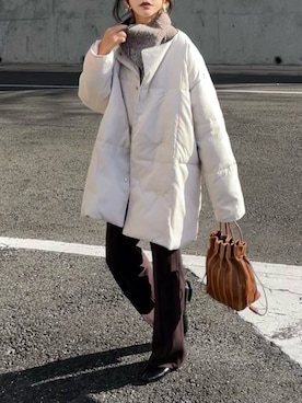 「Java（ジャバ）のアイテム」を使った、まゆ❤︎さん（レディース・156cm）の冬コーディネート