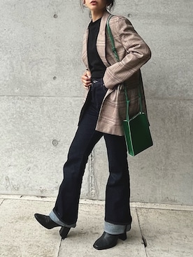 「CUT（カット）のアイテム」を使った、まゆ❤︎さん（レディース・156cm）の秋コーディネート