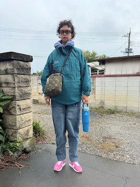 「アイテム（ショルダーバッグ）」を使った、まなころさん（レディース・160cm）の秋コーディネート