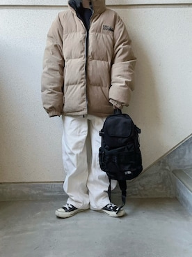 「アイテム（ボディバッグ/ウエストポーチ）」を使った、あやたさん（レディース・152cm）の秋コーディネート