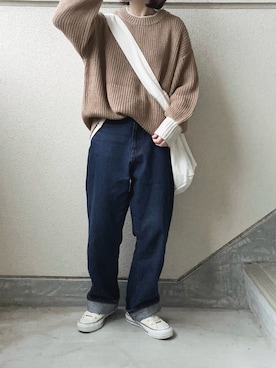 「Soiunique（スワユニーク）のアイテム」を使った、あやたさん（レディース・152cm）の冬コーディネート