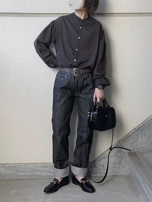 ASTRAET◆長袖ブラウス/FREE/コットン/ブラック/無地/5421-299-0161 ASTRAET（アストラット）の「＜ASTRAET＞セーラーカラー