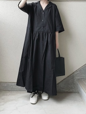 「Libra Cue（リブラ キュー）のアイテム（ワンピース/ドレス）」を使った、あやたさん（レディース・152cm）の春コーディネート