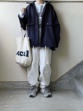「Libra Cue（リブラ キュー）のアイテム（その他アウター）」を使った、あやたさん（レディース・152cm）の秋コーディネート