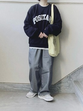 「NEW BALANCE（ニューバランス）の<New Balance (ニューバランス)>ML408 スニーカー（スニーカー）」を使った、あやたさん（レディース・152cm）の春コーディネート