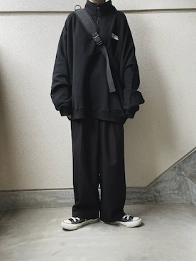 「アイテム（スウェット）」を使った、あやたさん（レディース・152cm）の秋コーディネート