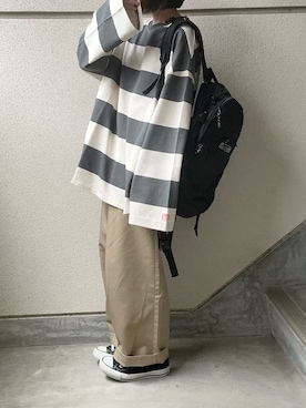 「Java（ジャバ）のアイテム」を使った、あやたさん（レディース・152cm）の冬コーディネート