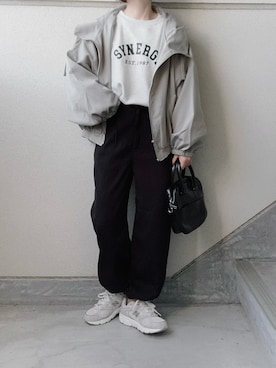 「NEW BALANCE（ニューバランス）の<New Balance (ニューバランス)>ML408 スニーカー（スニーカー）」を使った、あやたさん（レディース・152cm）の春コーディネート