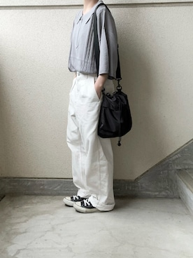 「molk（モルク）のアイテム」を使った、あやたさん（レディース・152cm）の夏コーディネート