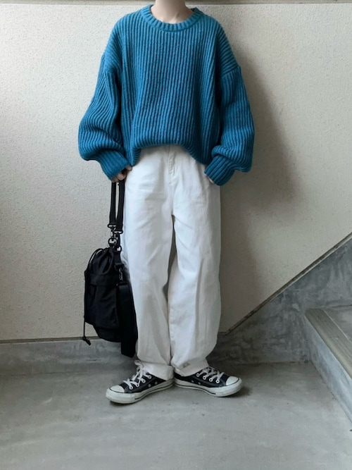 セール】片畦オーバーサイズニット（ニット/セーター）｜Auntie Rosa