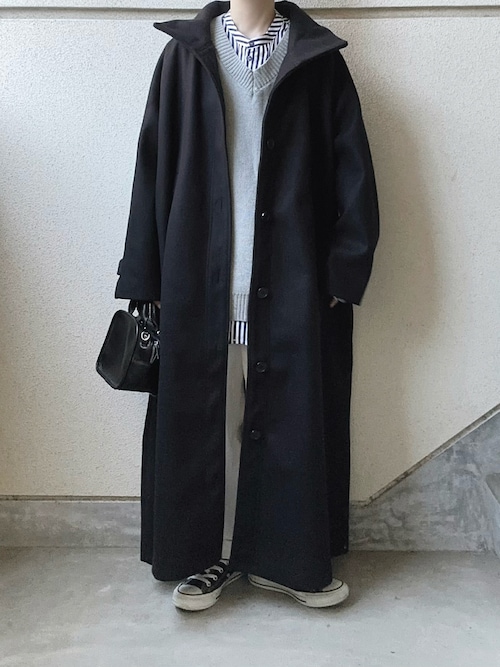 セール】ハイネックボリュームロングコート（その他アウター）｜Libra
