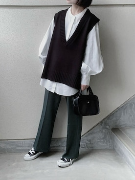 あやたさん（レディース・152cm）の冬コーディネート