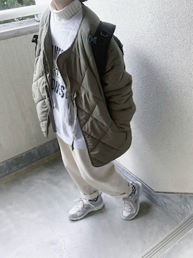 「BeAMS DOT（ビームスドット）のアイテム（ジャケット/アウター）」を使った、あやたさん（レディース・152cm）の秋コーディネート